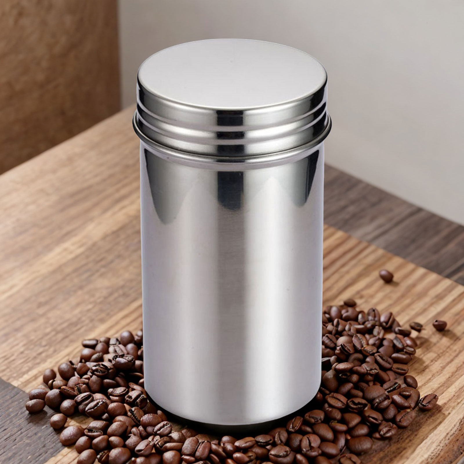 Coffee Tea Bean Leaf - Bocal de rangement scellé en acier