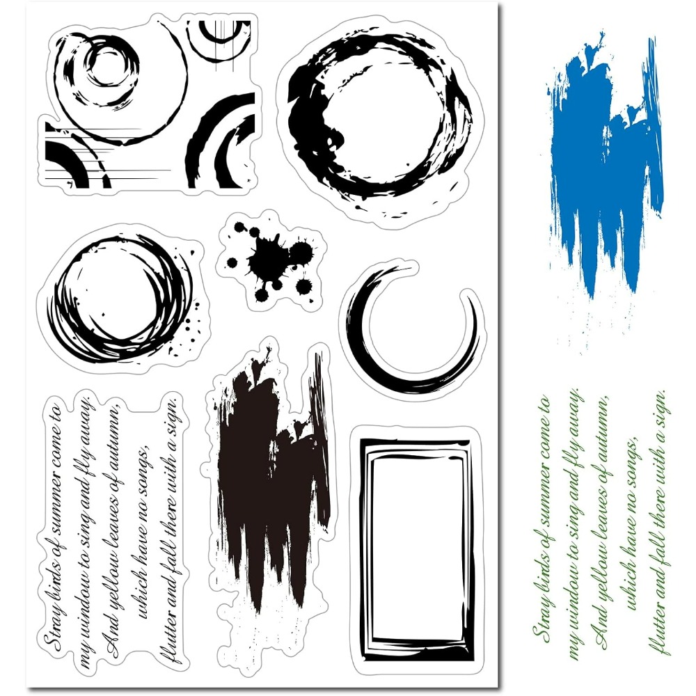 Coffee Tea Journal - Timbres en caoutchouc transparent pour carte