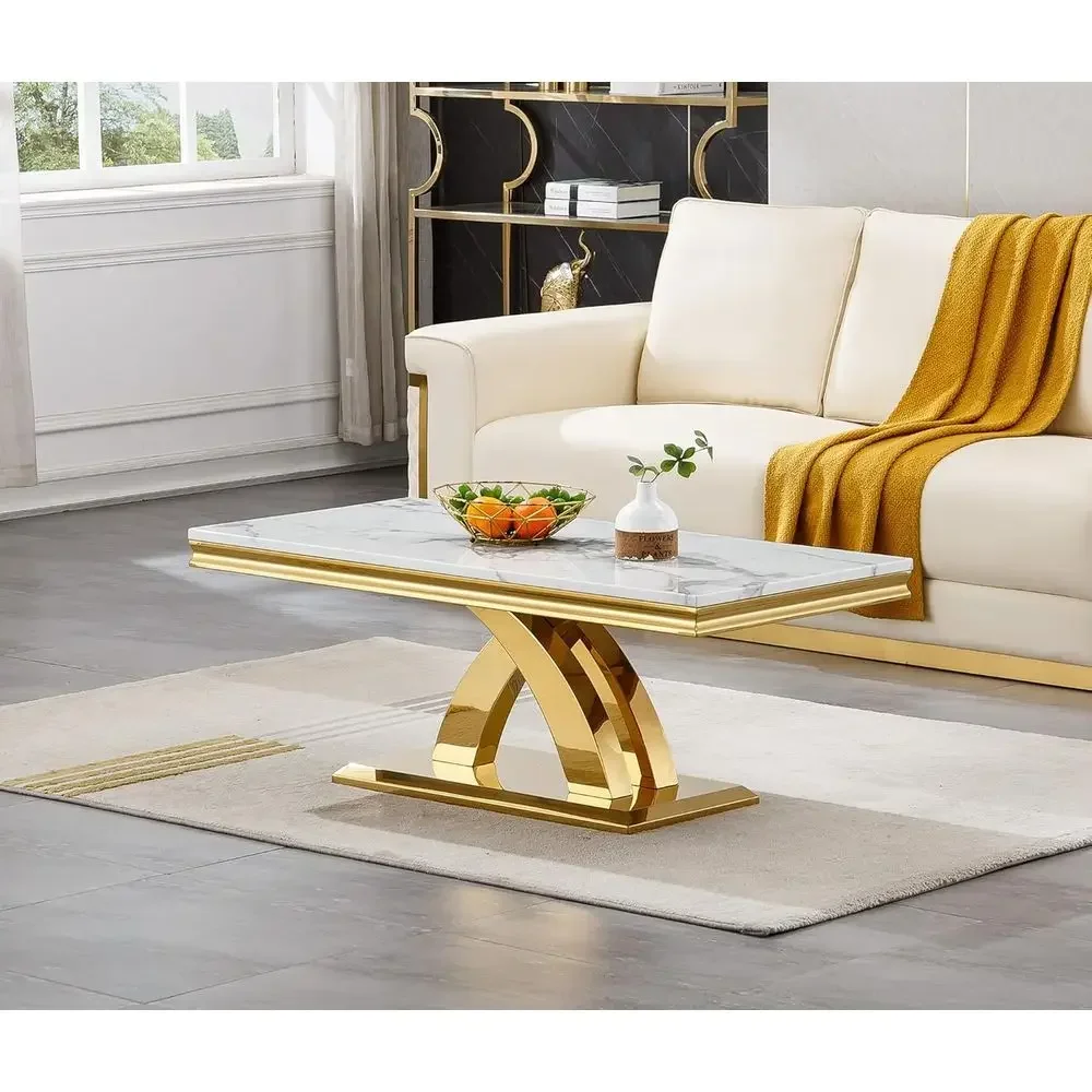 Coffee X Tea - Table basse de luxe en marbre