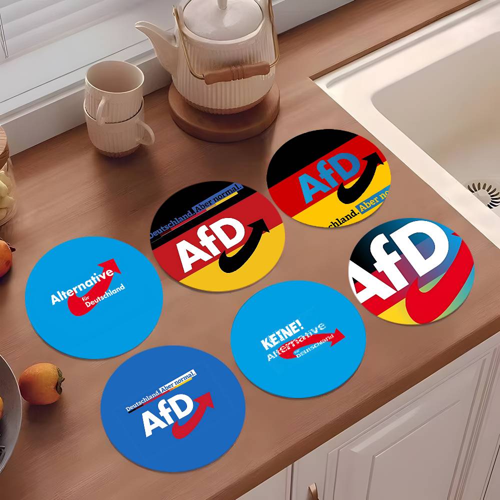 Alternative To Coffee And Tea - Sous-verres A-Alternative Afd ronds en bois