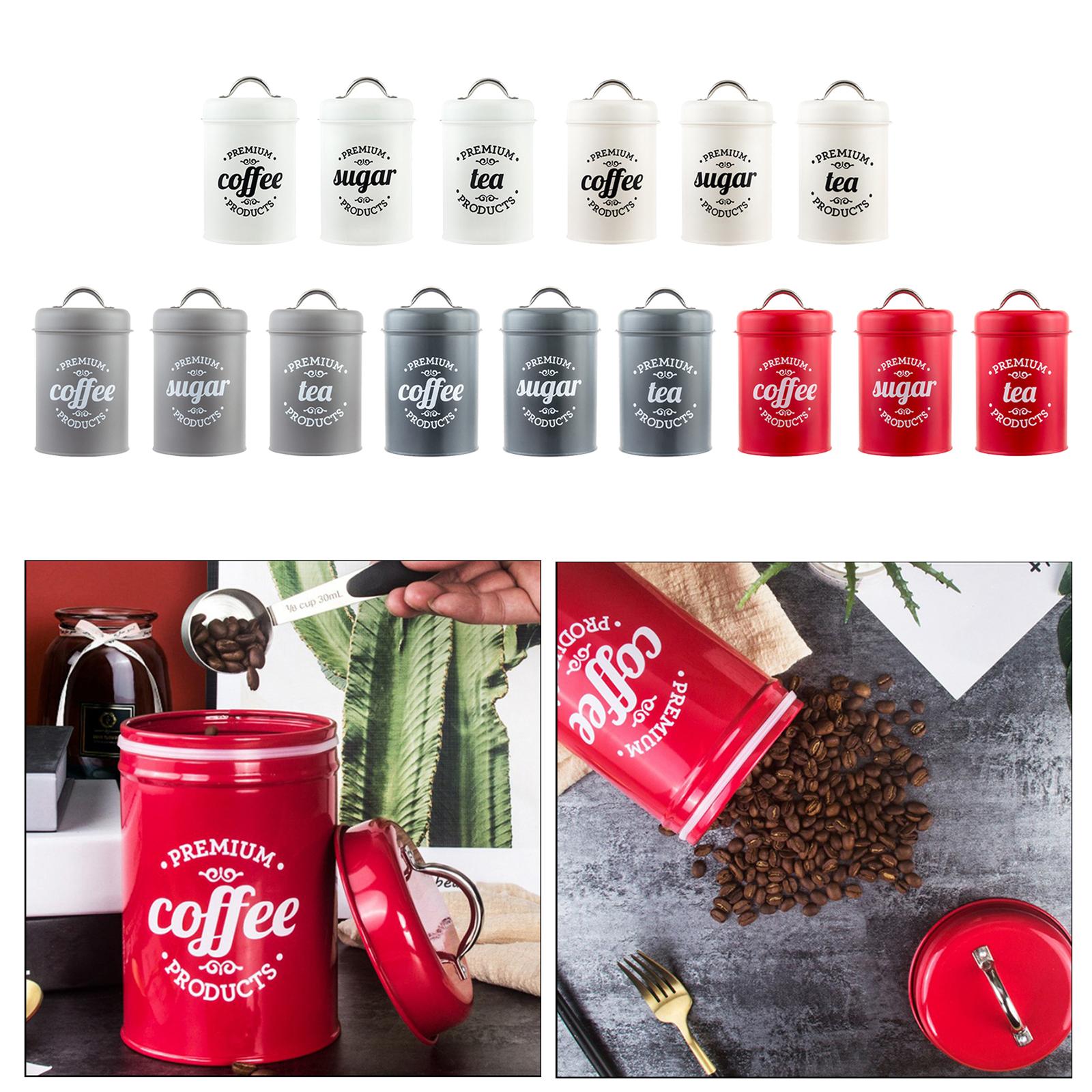 Canister Coffee Sugar Tea - Ensemble de boîtes de cuisine en