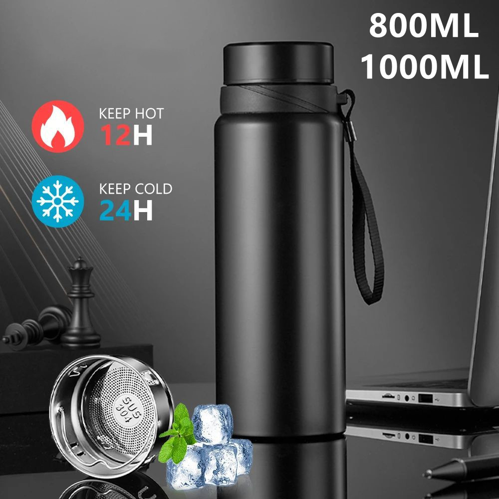 Cold Brew Bottle - Bouteille d'eau thermique en acier inoxydable
