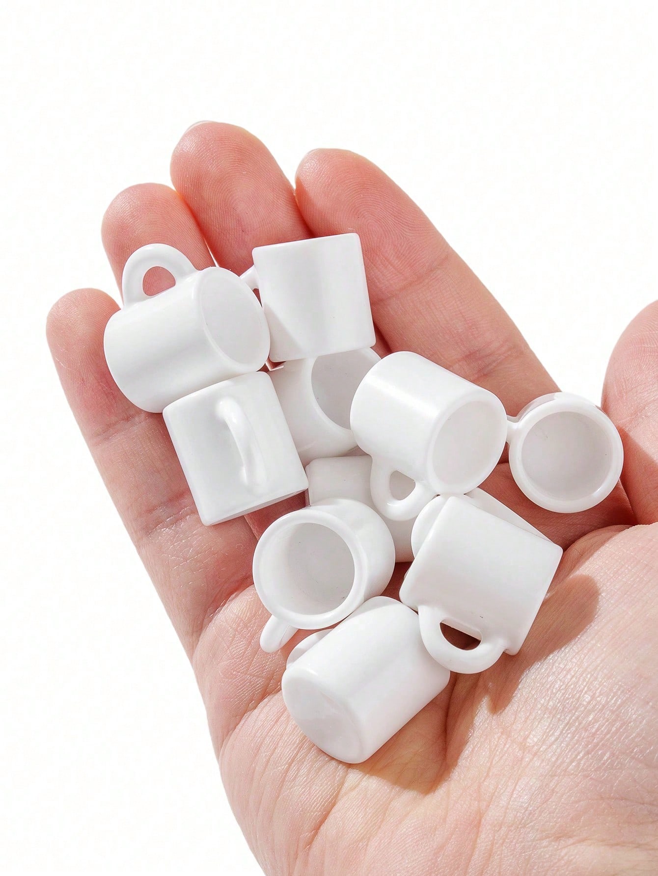 Coffee Y Tea - 10 tasses blanches miniatures pour maison