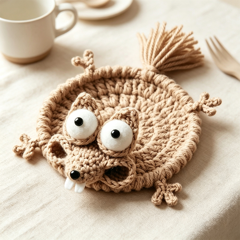 Sous-verre en crochet mignon e - Coffee Tea Day avis et prix