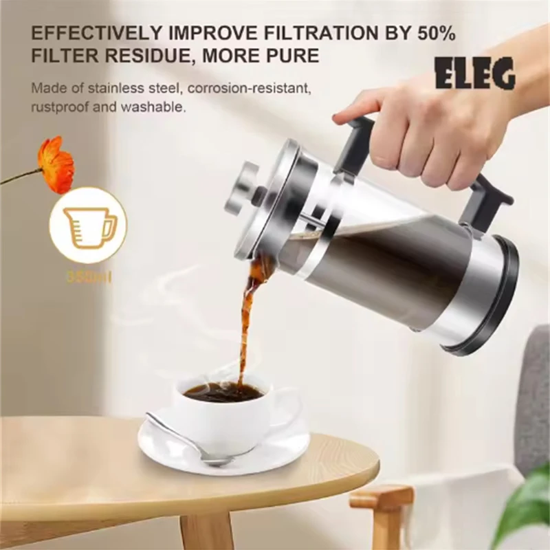 Cafetière à piston en verre bo - French Press Glass avis et prix