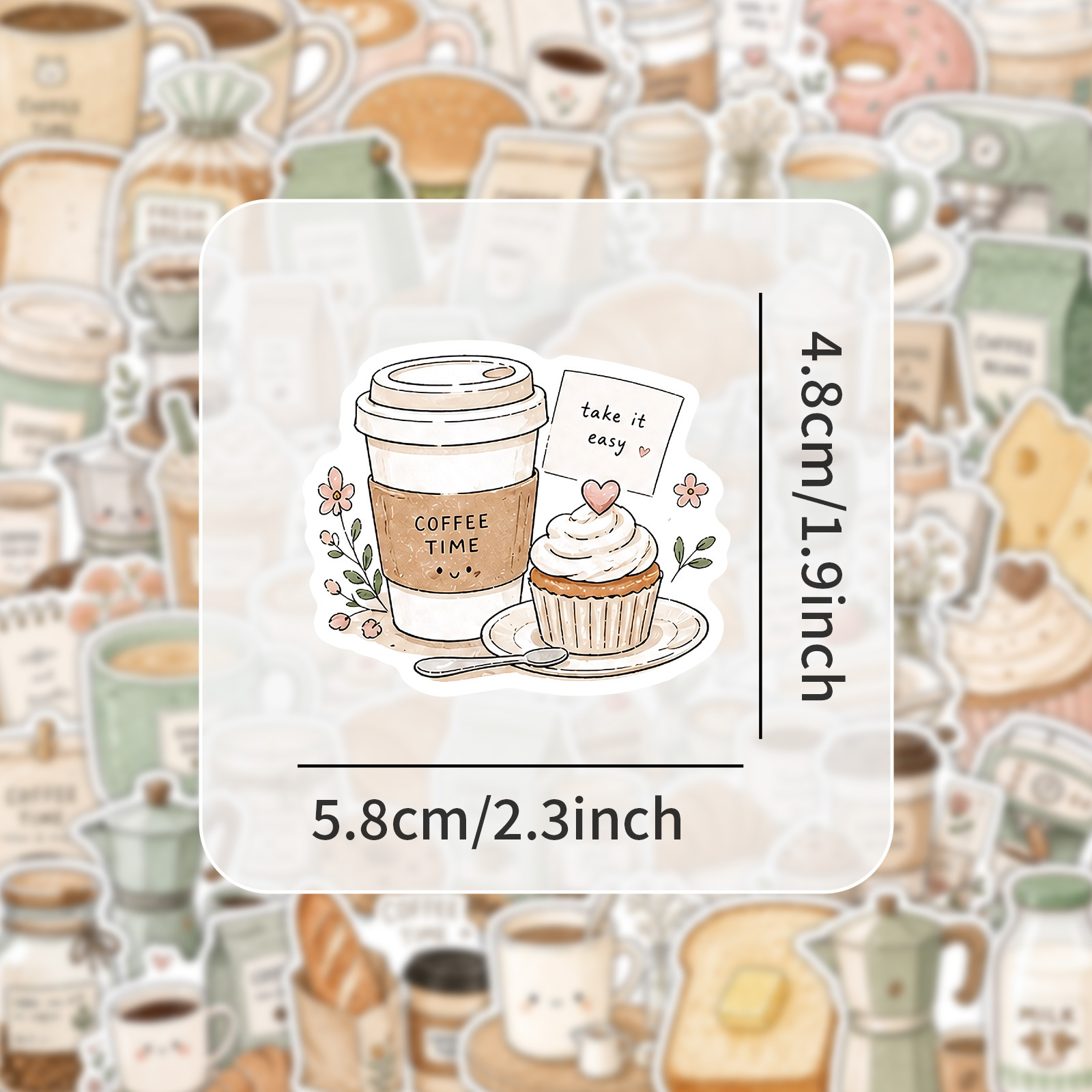 50-100 autocollants « Coffee T - Coffee Tea Journal avis et prix