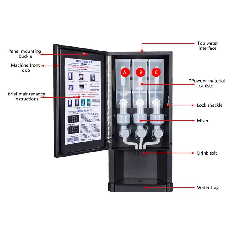 Machine à café automatique E30 - Coffee Tea Vending Machine For Office avis et prix