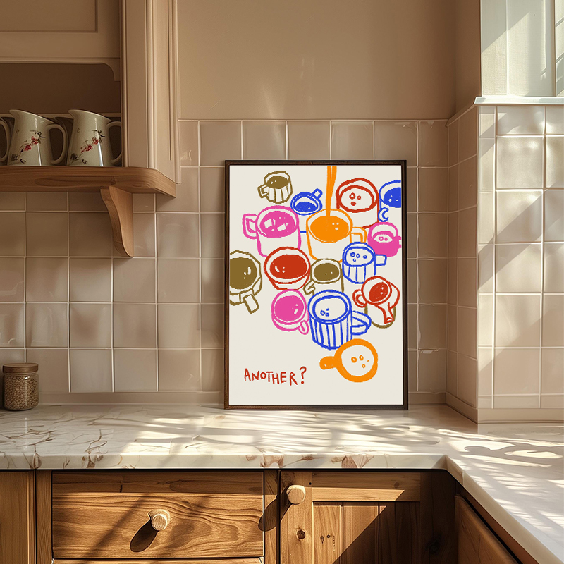 Affiche imprimée de cuisine ré - Coffee And Tea Lyrics avis et prix