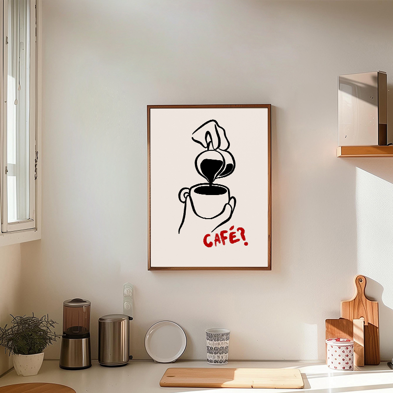 Affiche imprimée de cuisine ré - Coffee And Tea Lyrics avis et prix