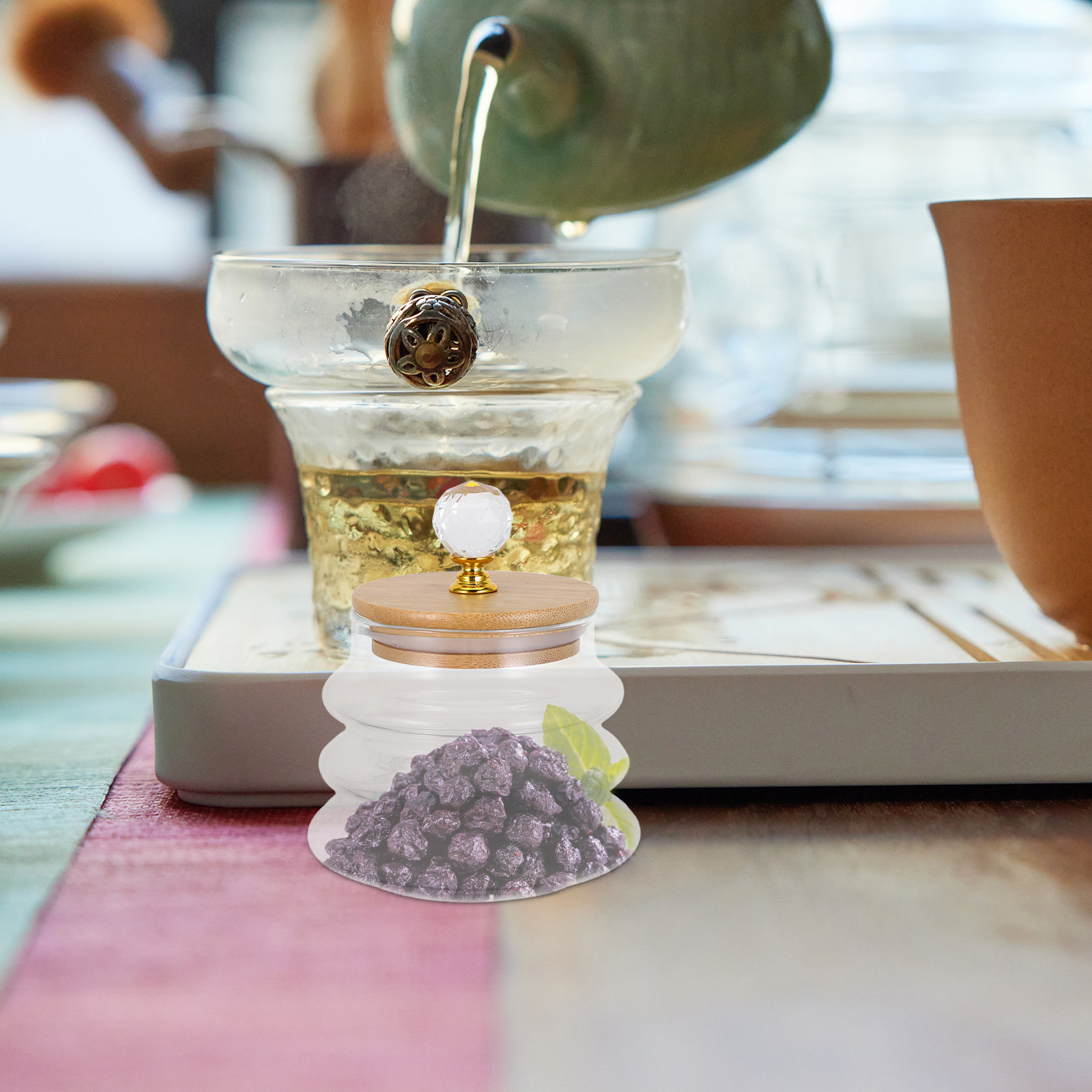 Pot de conservation en verre t - Coffee Tea Bean Leaf avis et prix
