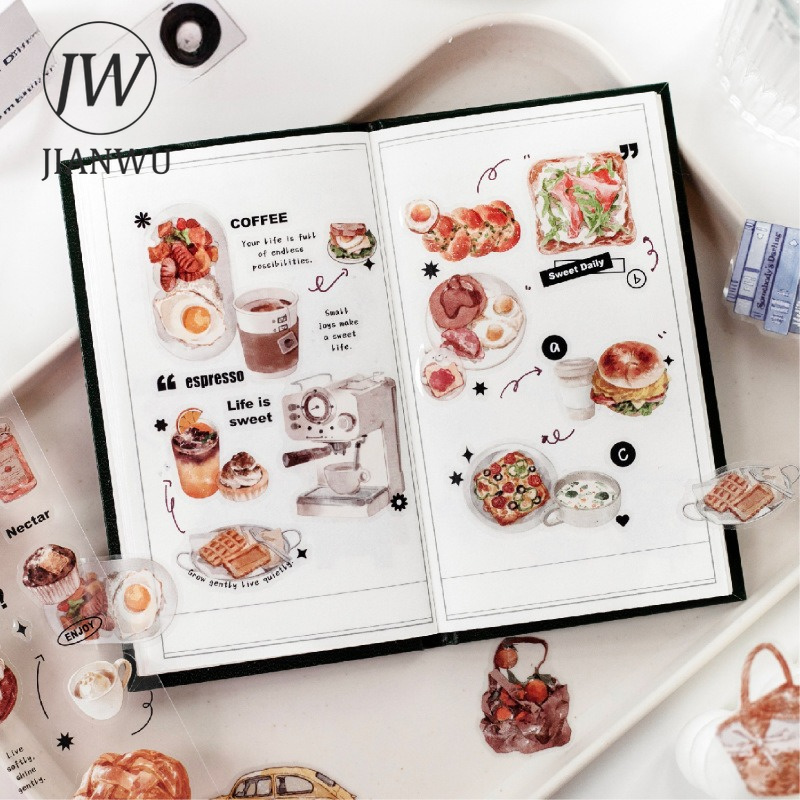 JIANWU Autocollant PET Vintage - Coffee Tea Journal avis et prix