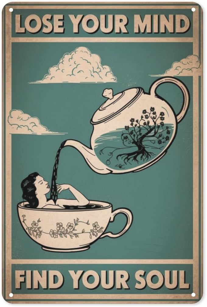 Panneau décoratif en métal « T - Coffee Tea Nook avis et prix