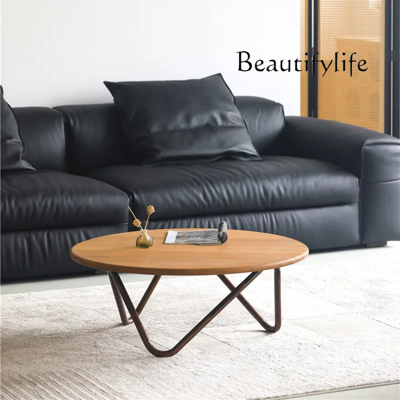 Table basse ronde en teck mass - Coffee X Tea avis et prix