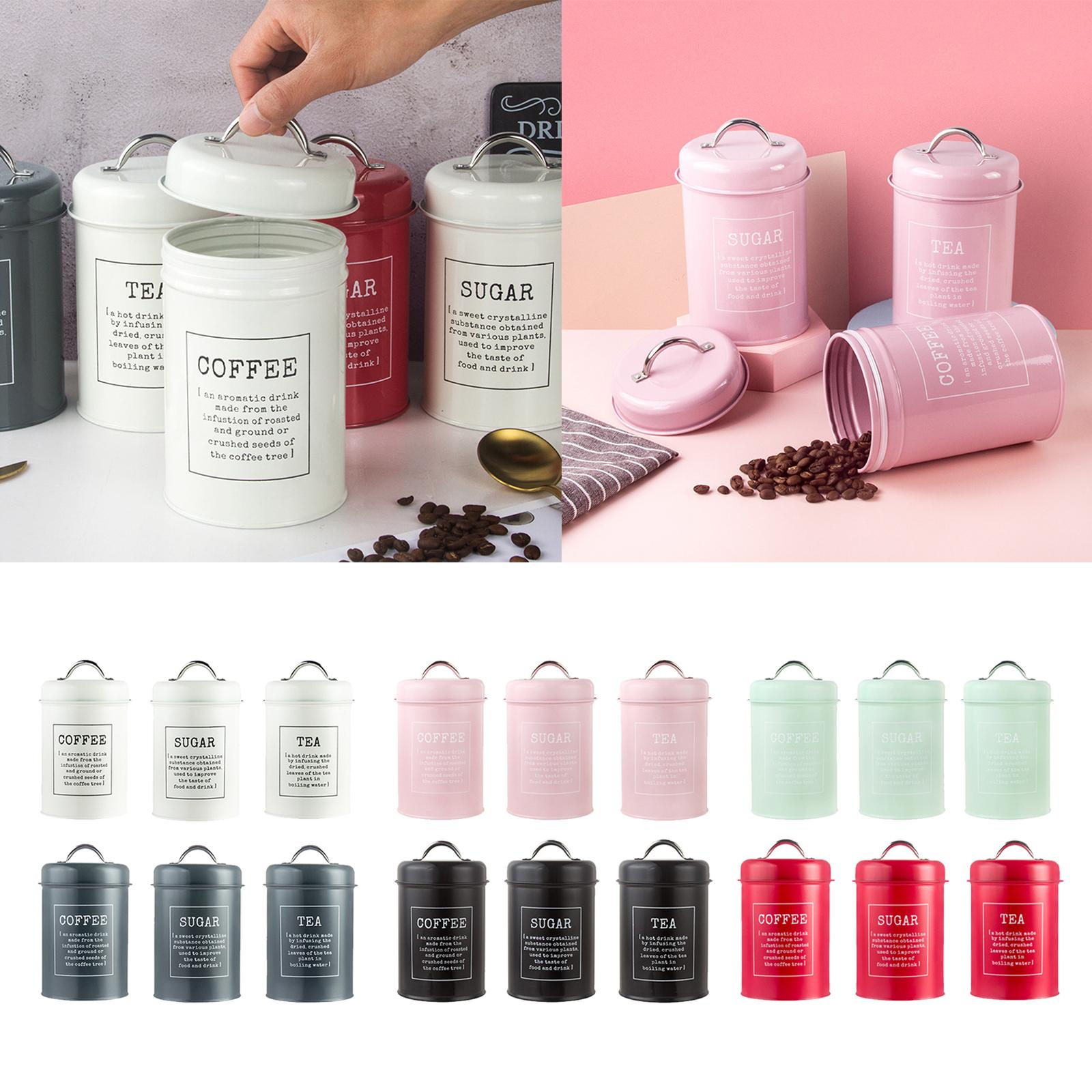 Ensemble de 3 boîtes de conser - Canister Coffee Sugar Tea avis et prix