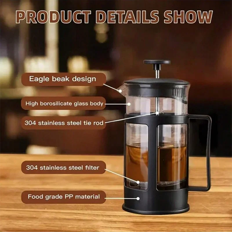 Cafetière à pression française - French Press Glass avis et prix