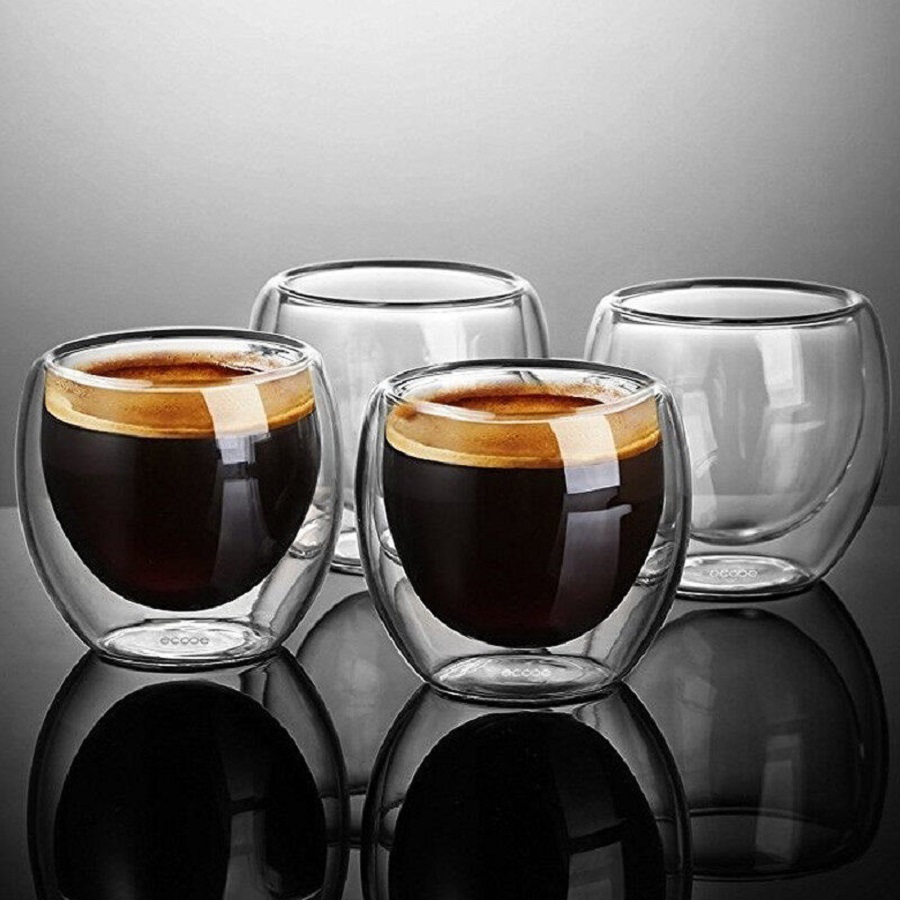 Tasses à café en verre à doubl - Coffee Tea Sugar Set avis et prix