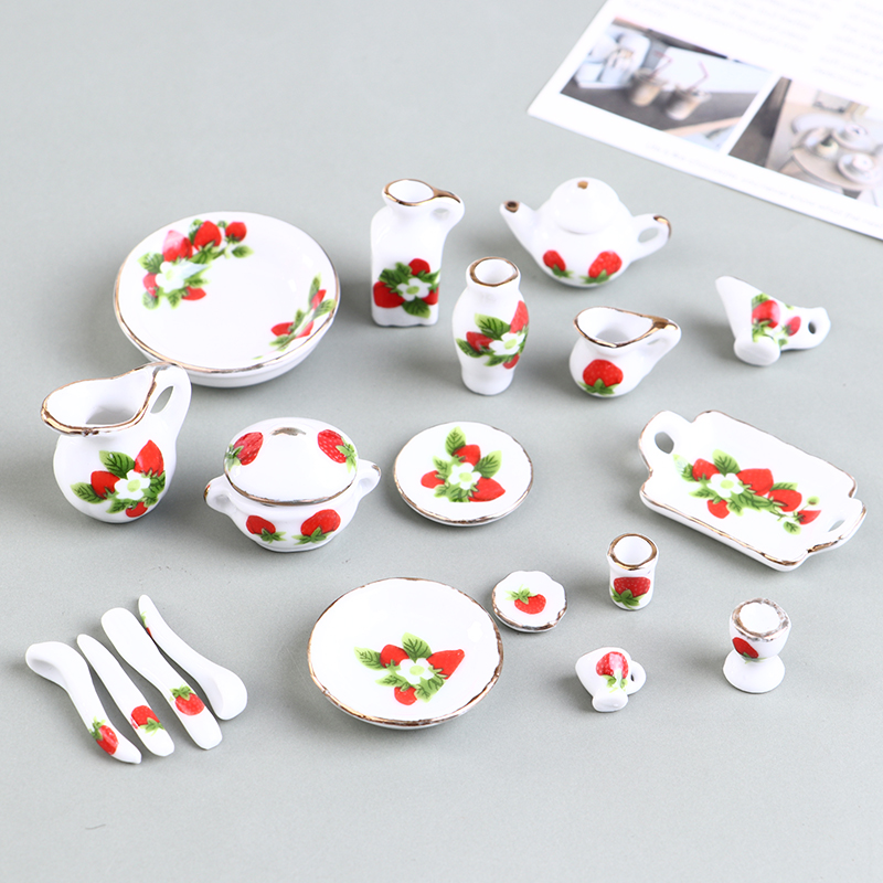 Miniature Butter House Flower  - Coffee Tea Sugar Set avis et prix