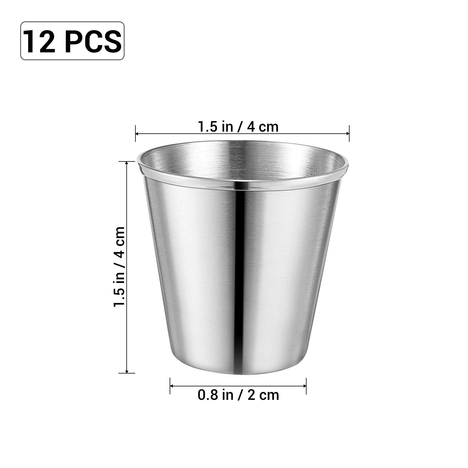 12 gobelets à shot en acier in - Juice Tea Coffee avis et prix