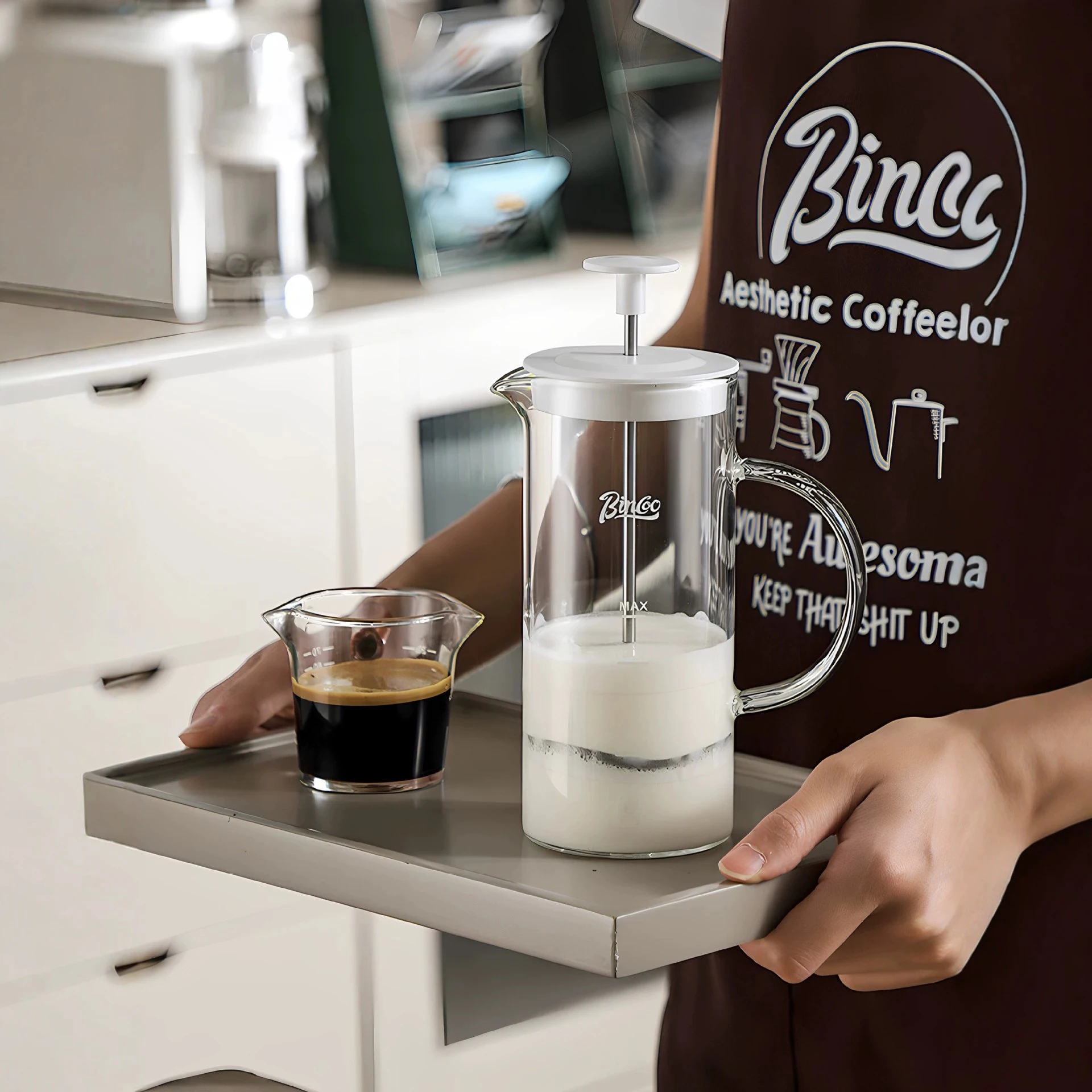 Cafetière à piston 550 ml en v - French Press Glass avis et prix