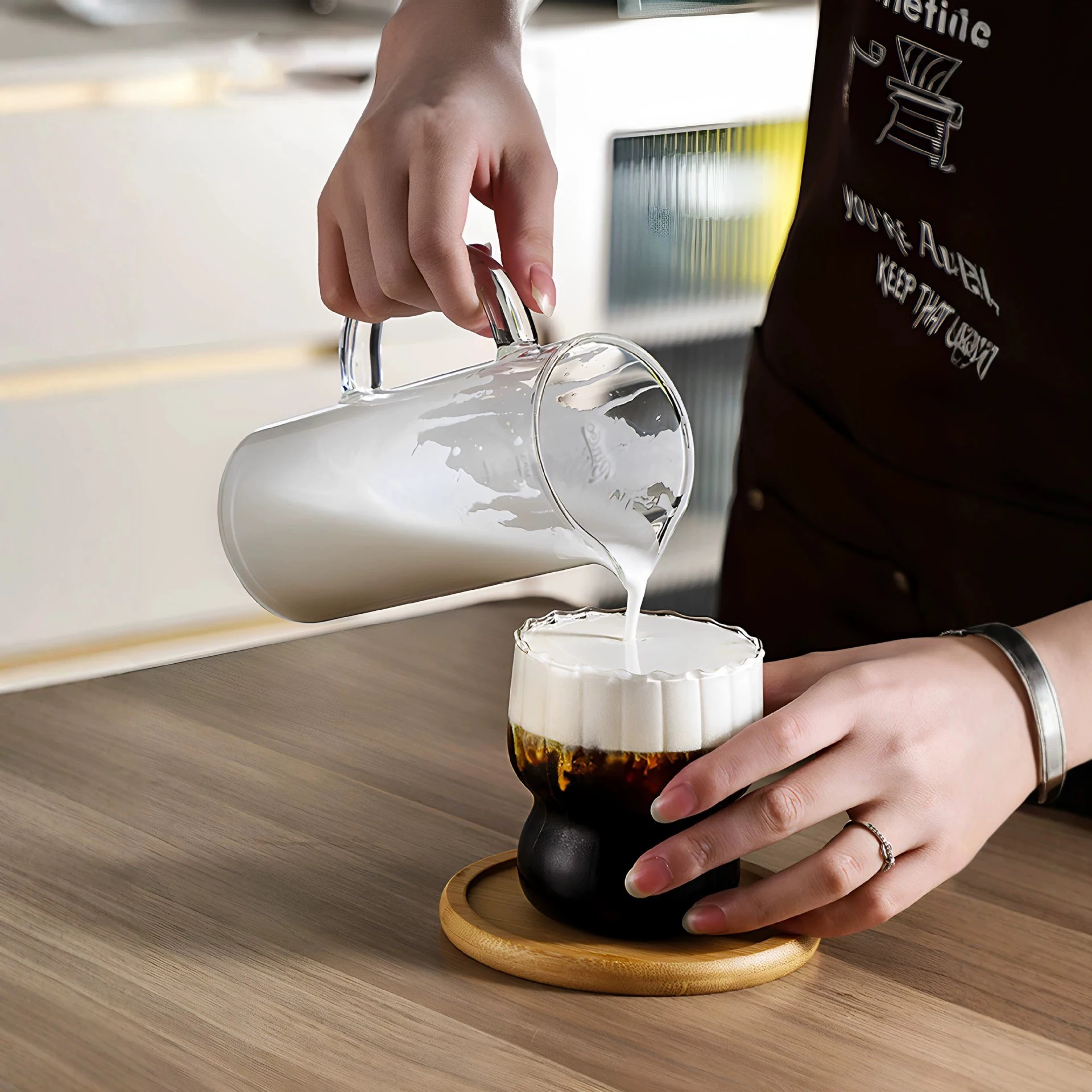 Cafetière à piston 550 ml en v - French Press Glass avis et prix