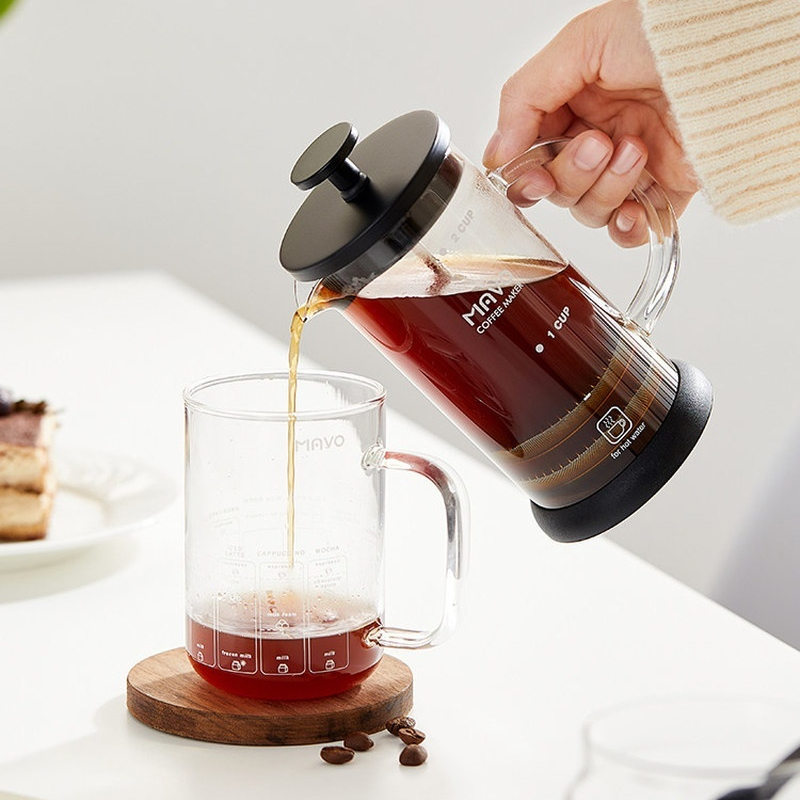 Cafetière à piston MAVO avec d - French Press Glass avis et prix