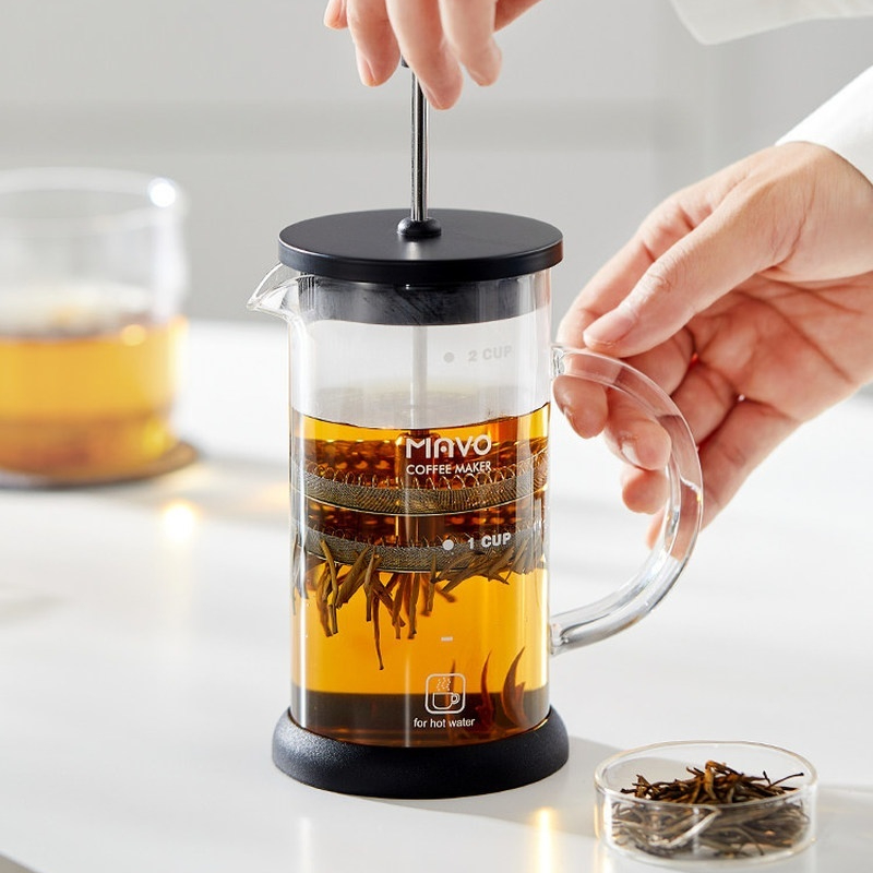 Cafetière à piston MAVO avec d - French Press Glass avis et prix