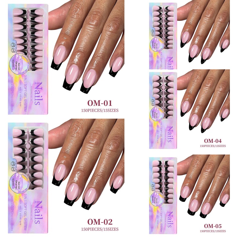 150 pièces/boîte Faux ongles e - French Press Glass avis et prix